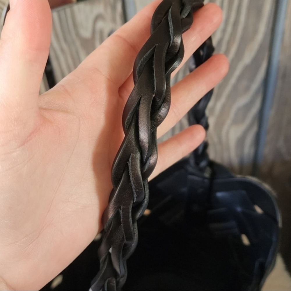 Prada Vitello Intreccio Woven Bucket - Picture 10 of 12